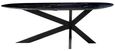 Trocadero Black Marble 8 Seater Dining Table with Spider Legs