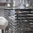 Vogue Dining Table - 8 Seater - Glass with Chrome Base