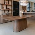 Windsor Dining Table - 190cm - 8 Seater - Pedestal - Walnut - Wood