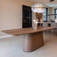 Windsor Dining Table - 230cm - 10 Seater - Pedestal - Walnut - Wood
