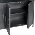 Kala Display Cabinet - 2 Door - Black - Mango Wood