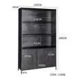 Kala Display Cabinet - 2 Door - Black - Mango Wood