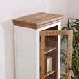 Alfie White Mango Wood 1 Door Display Cabinet thumbnail 3
