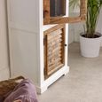 Alfie White Mango Wood 1 Door Display Cabinet thumbnail 4