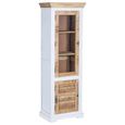 Alfie White Mango Wood 1 Door Display Cabinet thumbnail 5