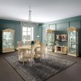 Aida Italian Display Cabinet - 2 Glass Door 1 Drawer - Ivory
