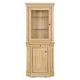 Moreno 2 Door Corner Display Cabinet - Oak