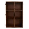 Clearance - Nango Wall Cabinet - 2 Door - Dark Brown - Mango Wood - FSS16477