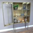 Clearance - Display Cabinet - 2 Door - Metal and Glass - Gold - FSS16979