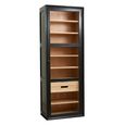 Viva Display Cabinet - 1 Door - 2 Drawer - Black