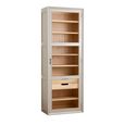 Viva Display Cabinet - 1 Door - 2 Drawer - Grey