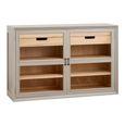 Viva Low Cabinet - 2 Door - 4 Drawer - Grey