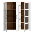 Clearance - Bohol Display Cabinet - 3 Door - Large - White - FSS17339
