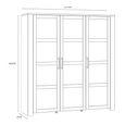 Clearance - Bohol Display Cabinet - 3 Door - Large - White - FSS17339