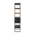 Cambon Dark Oak and Brass Storage Shelving Unit