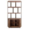 Windsor Curved Display Cabinet - 2 Door - Walnut - Wood