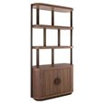 Windsor Curved Display Cabinet - 2 Door - Walnut - Wood