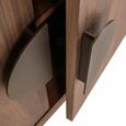 Windsor Curved Display Cabinet - 2 Door - Walnut - Wood
