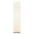 Tivoli Fluted Hall Cabinet - 2 Door - Arched - with Gold Trim - White - Ceramic