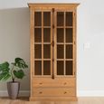 Lyon Display Cabinet - 2 Door - Tall - Natural - Oak