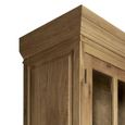 Lyon Display Cabinet - 2 Door - Tall - Grey Washed - Oak