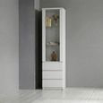 Clearance - Fribo Display Cabinet - 1 Door - Narrow - Glazed - White - FSS17400