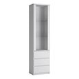Clearance - Fribo Display Cabinet - 1 Door - Narrow - Glazed - White - FSS17400