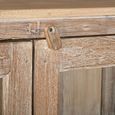 Arzana Display Cabinet - 2 Door - Natural Weathered - Glass and Wood