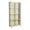 Display Cabinet - 2 Door - Cream - Glass and Metal