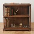 Display Cabinet - 1 Door - Vintage Brown - Glass and Wood