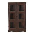 Display Cabinet - 2 Door - Brown - Glass and Wood