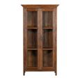 Display Cabinet - 2 Door - Tall - Brown - Glass and Wood