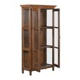 Display Cabinet - 2 Door - Tall - Brown - Glass and Wood