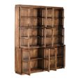 Display Cabinet - Multi-Door - Large - Brown - Glass and Wood