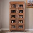 Unique One of a Kind - Display Cabinet - Multi Door - Rustic Natural - Glass and Wood