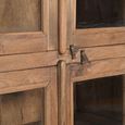 Unique One of a Kind - Display Cabinet - 4 Door - 2 Drawer - Rustic Natural - Glass and Wood
