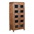 Unique One of a Kind - Display Cabinet - Multi Door - Rustic Natural - Glass and Wood