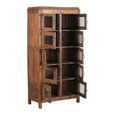Unique One of a Kind - Display Cabinet - Multi Door - Rustic Natural - Glass and Wood