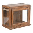 Unique One of a Kind - Handcrafted Wall Display Cabinet - 1 Door - Natural - Glass and Wood