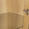 Treviso Oak Corner Display Unit - 2 Door