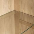 Treviso Oak Display Cabinet - Low - 2 Door
