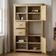 Treviso Oak Display Unit - 2 Door