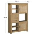 Treviso Oak Display Unit - 2 Door