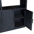 Jaxx Display Cabinet - 3 Door - Black - Mango Wood