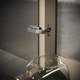 Prestige Italian Display Cabinet - 1 Left Glass Door - Urban Velvet and Rich Tobacco