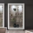 Elite Italian Bianco Antico Solid Wood 2 Door Vitrine thumbnail