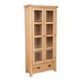 Melbourne Natural Oak 2 Door 1 Drawer Display Cabinet thumbnail 2
