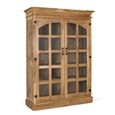 Pistoia Natural Rustic Teak Wood 2 Door Display Cabinet thumbnail 2