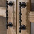 Pistoia Natural Rustic Teak Wood 2 Door Display Cabinet thumbnail 4