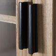 Virelle Natural Mindi Wood Multi Door Display Cabinet thumbnail 4